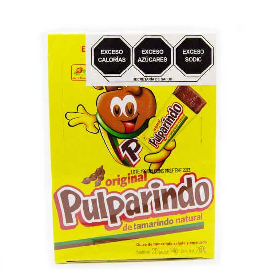 Dulce de Tamarindo Pulparindo Clasico 20 pz./14 gr. (280 gr.)