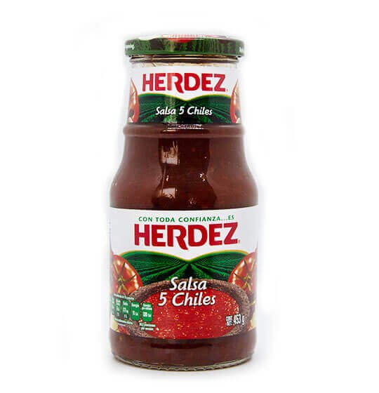 Salsa Cinco Chiles 453 gr. Herdez