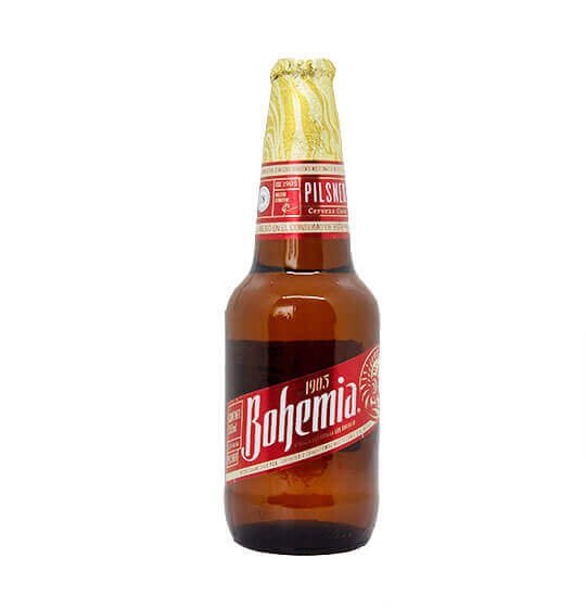 Cerveza Bohemia Clara 355 ml. 4.7% Vol. Alc. (4 x 6-pack)