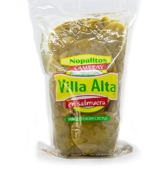 Nopal Salmuera Entero Cambray pouch 1 kg. Nopalitos Azteca