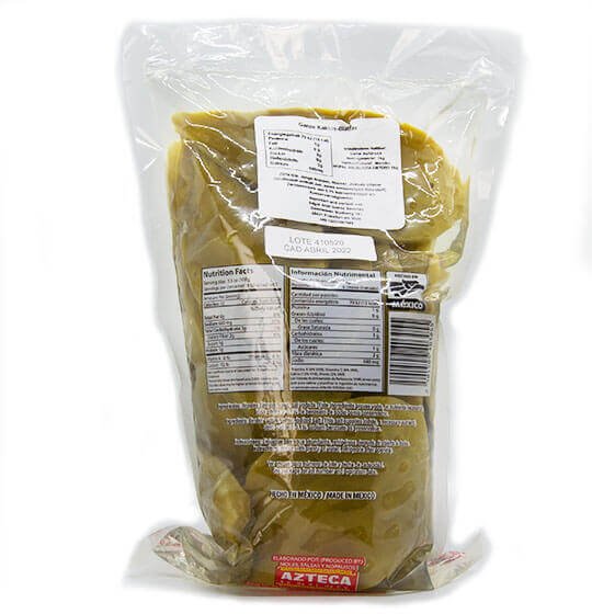 Nopal Salmuera Entero Cambray pouch 1 kg. Nopalitos Azteca