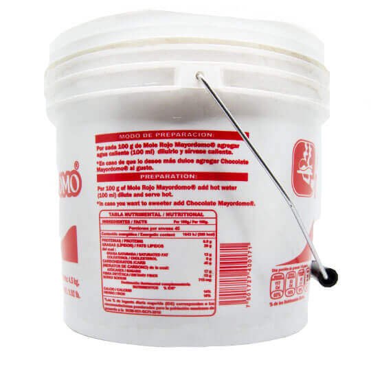 Mole Rojo cubeta 4.5 Kg Mayordomo