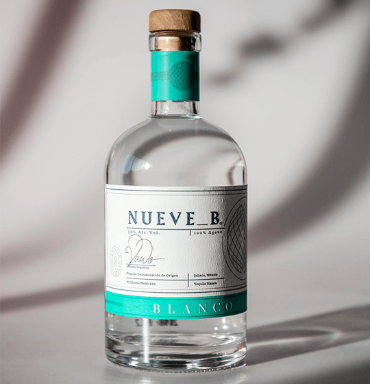Nueve B Tequila Blanco 700 ml. 38% Vol. Alc.