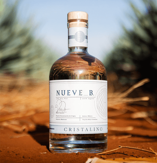 Nueve B Tequila Cristalino 700 ml. 38% Vol. Alc.