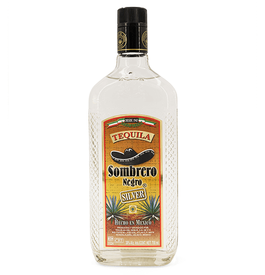 Tequila Sombrero Negro Silver 700 ml. 38% Vol. Alc.