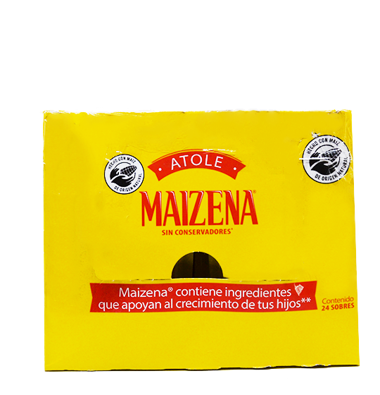 Fecula de maiz para Atole sabor Vainilla 24 pzs. 47 gr. Maizena