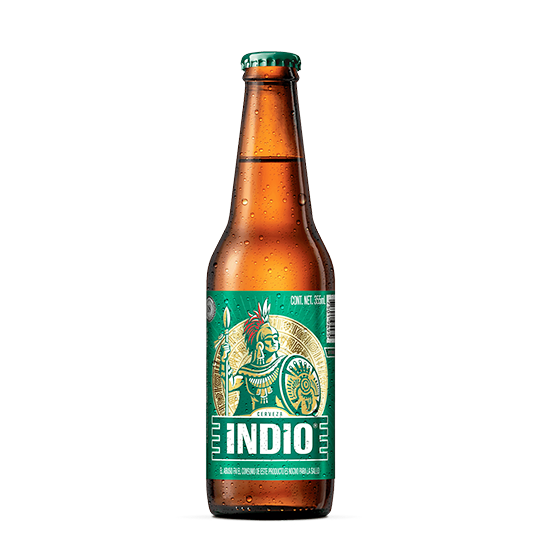 Cerveza Indio 355 ml. 4,1%  Vol. Alc. (24-Pack)
